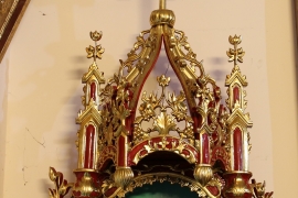Tọa Thờ Đạo Thiên Chúa - Thếp Vàng .