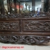 Tủ bày rượu tây, đồ sứ - Nho Sóc chạm đẹp kinh điển 