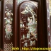 Tủ thờ gỗ cẩm lai - Cẩn Ốc Nhị Thập Tứ Hiếu 