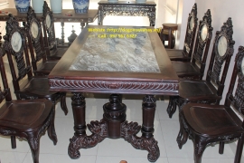 Bộ bàn Cù Lá và 8 Ghế - Sang Trọng và Đẳng Cấp . 