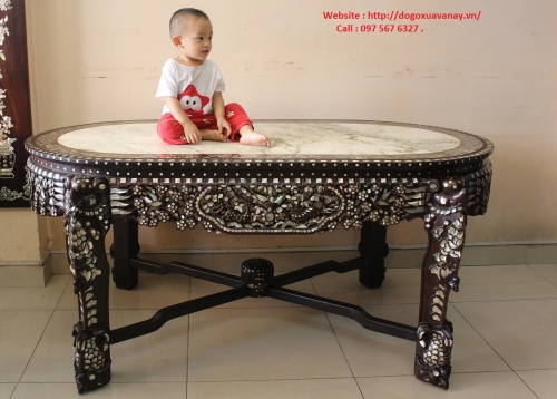 Bộ Bàn 11 Món - Cẩn Ốc Xà Cừ -  Hoành Tráng - Sang Trọng 