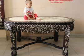 Bộ Bàn 11 Món - Cẩn Ốc Xà Cừ -  Hoành Tráng - Sang Trọng 