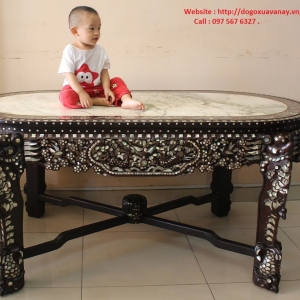 Bộ Bàn 11 Món - Cẩn Ốc Xà Cừ -  Hoành Tráng - Sang Trọng 
