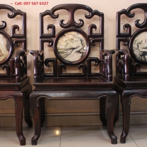 Bộ bàn ghế gỗ Trắc - Móc Tàu 8 món . ( đã giao lưu ) 