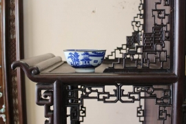 Tủ  Ngũ Phúc Bày đồ Gốm Sứ - Tượng