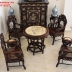 Bộ Trúc Kép Gỗ Trắc - Đục Chạm Kênh Bong - Kinh Điển .