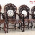 Bộ Trúc Kép Gỗ Trắc - Đục Chạm Kênh Bong - Kinh Điển .