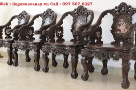 Bộ Minh Rồng Gỗ Gụ Mật - Hàng Quý Hiếm