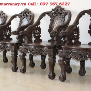 Bộ Minh Rồng Gỗ Gụ Mật - Hàng Quý Hiếm