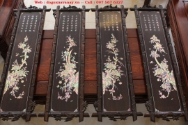 Bộ Tranh Tứ Quý Tùng Cúc Trúc Mai - Mã Số 1 