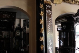 Câu Đối Lòng Mo - thếp vàng cổ xịn