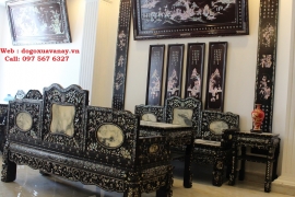 Bộ Trường Kỷ Tam Sơn Đầu Lân Chân Cá Cẩn Ốc - 2017