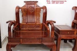 Bộ ghế Tần Thủy Hoàng gỗ Cẩm - Vân Đẹp - Hàng mới