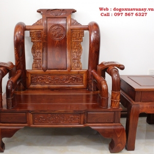 Bộ ghế Tần Thủy Hoàng gỗ Cẩm - Vân Đẹp - Hàng mới 