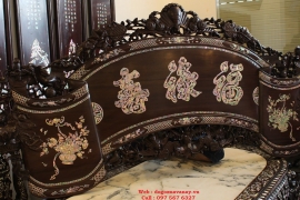 Cuốn Thư Khảm Ốc - Phúc Lộc Thọ- Nghệ Thuật Chữ Hóa .