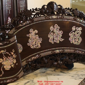 Cuốn Thư Khảm Ốc - Phúc Lộc Thọ- Nghệ Thuật Chữ Hóa .