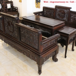 Trường Kỷ Gỗ Gụ Ta - Vai Lật Của Huế .