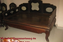 Giường 3 thành cổ - gỗ cẩm lai