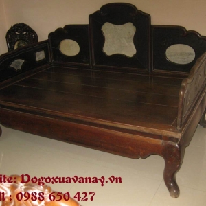 Giường 3 thành cổ - gỗ cẩm lai