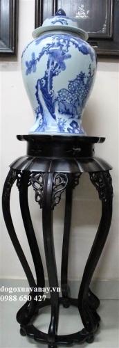 Đôn Sen Gỗ Trắc.