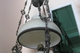 Đèn Đồng  Chóa Trắng .