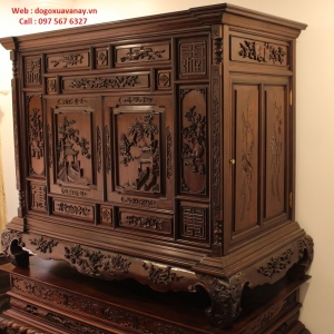 Tủ thờ Huế Đục Chạm - Tiên Cảnh . 