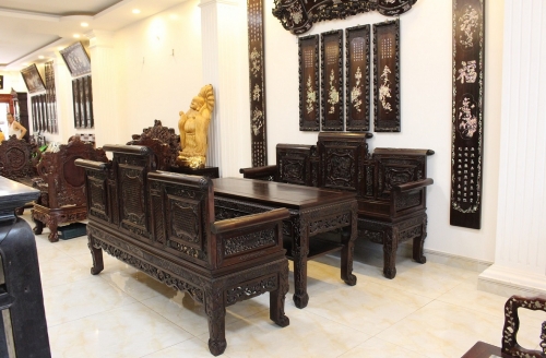 Bộ Trường Kỷ Huế Vai Lật - Hàng Đại - Đáng Xem . 