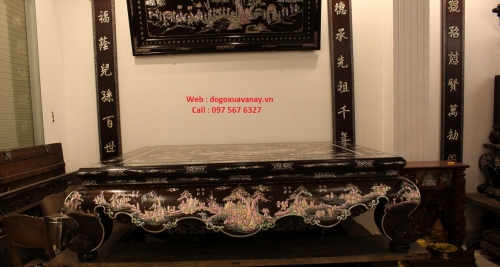 Sập Khảm Ốc Đẹp - Loại Đại - Loại Cao Cấp 