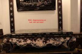 Sập Khảm Ốc Đẹp - Loại Đại - Loại Cao Cấp