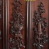 Bộ tranh tứ bình gỗ gụ ta - đục chạm kênh bong 