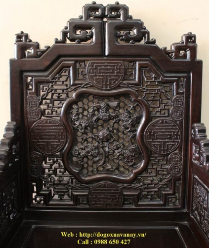 Bộ Bàn Ghế Cổ - Ngũ Lân Vờn Cầu 5 món ! 