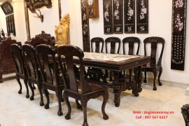 Bộ Bàn Dài Chân Kì Lân - Kiểu Miền Tây