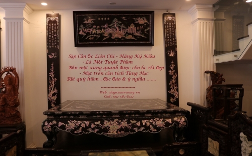 Sập Cẩn Ốc 5 Mặt - Tích Tùng Hạc - Một Tuyệt Phẩm