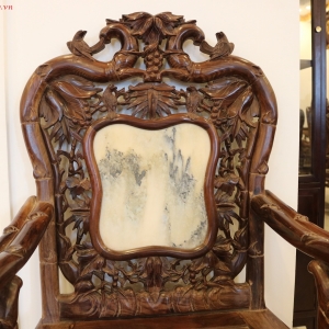 Bộ Trúc Trắc 7 món - Hàng để mộc xuống màu tự nhiên .