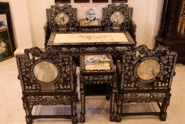 Bộ Ghế Vách Tàu - Loại Ốc Đẹp
