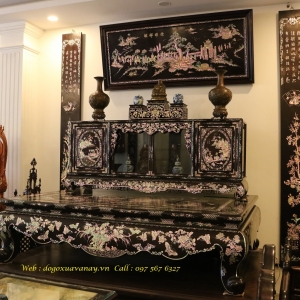 Tủ Chè Khảm Ốc Liên Chi - Tích Tam Quốc - Tháng 12 - 2018