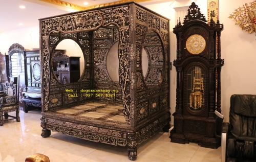 Giường Long Sàng Gỗ Trắc - Hàng Kịch Độc ! 