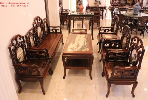Bộ Móc 8 Món Gỗ Trắc - Loại Đại - Dương Lịch 2019 