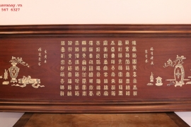 Tấm Tranh Bách Phúc Khảm Ngà Voi .