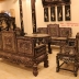 Trường Kỷ Tàu Cẩn Ốc Gỗ Cẩm Lai - 9 Món 