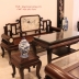 Bộ Bàn Ghế Phương Kỷ Gỗ Gụ Ta 5 Món . 