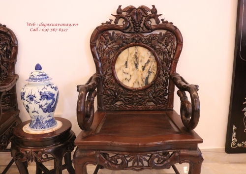 Bộ Trúc Kép Gỗ Gụ Ta Quàng Bình - Hàng Đẹp Chất Lượng