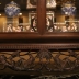 Tủ Chè Khảm Ốc Đôi Cánh - Tùng Hạc Mai Điểu . 