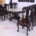 Bộ Bàn Ghế Ăn Tròn Kiểu Miền Tây - Chạm Kì Lân Kinh Điển . 