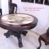 Bộ Bàn Ghế Ăn Tròn Kiểu Miền Tây - Chạm Kì Lân Kinh Điển . 