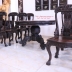 Bộ Bàn Ghế Ăn Tròn Kiểu Miền Tây - Chạm Kì Lân Kinh Điển . 