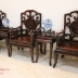 Bộ Bàn Ghế Mỏ Móc 8 Món Gỗ Trắc - Bàn Vuông 