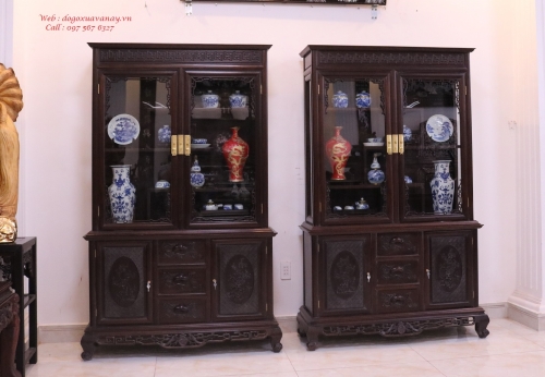 Đôi Tủ Bày Đồ Tích Tùng Mai Đẹp - 2019 
