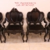 Bộ Ghế Luois 3 Buồng Gỗ Gụ Ta . 