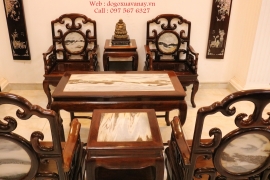 Bộ Vách Móc 7 Món Gỗ Trắc - Hàng Tuyển .